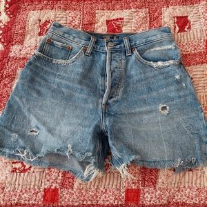Abercrombie & Fitch distressed shorts